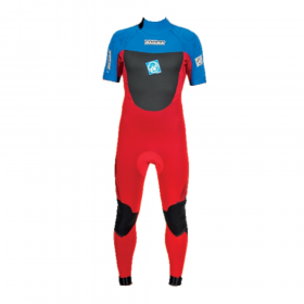 14grbzss32 grado-back-zip-short-sleeve-cyano red